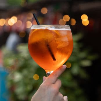 Aperitivo drinks setup at Horse & Wig Holborn